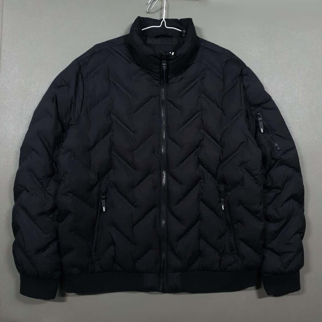 실측 XL) DKNY 울트라로프트 퀼팅 패딩 점퍼 블랙 상품이미지2