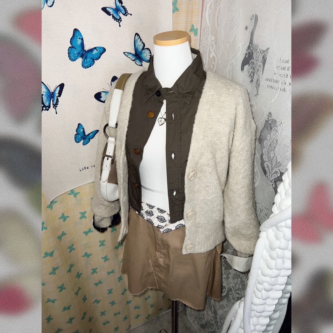 베이지 소프트 가디건 상품이미지5