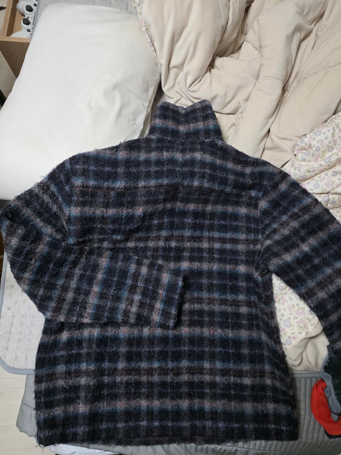 Schnayderman's의 하프 집업 울 체크 자켓 상품이미지5