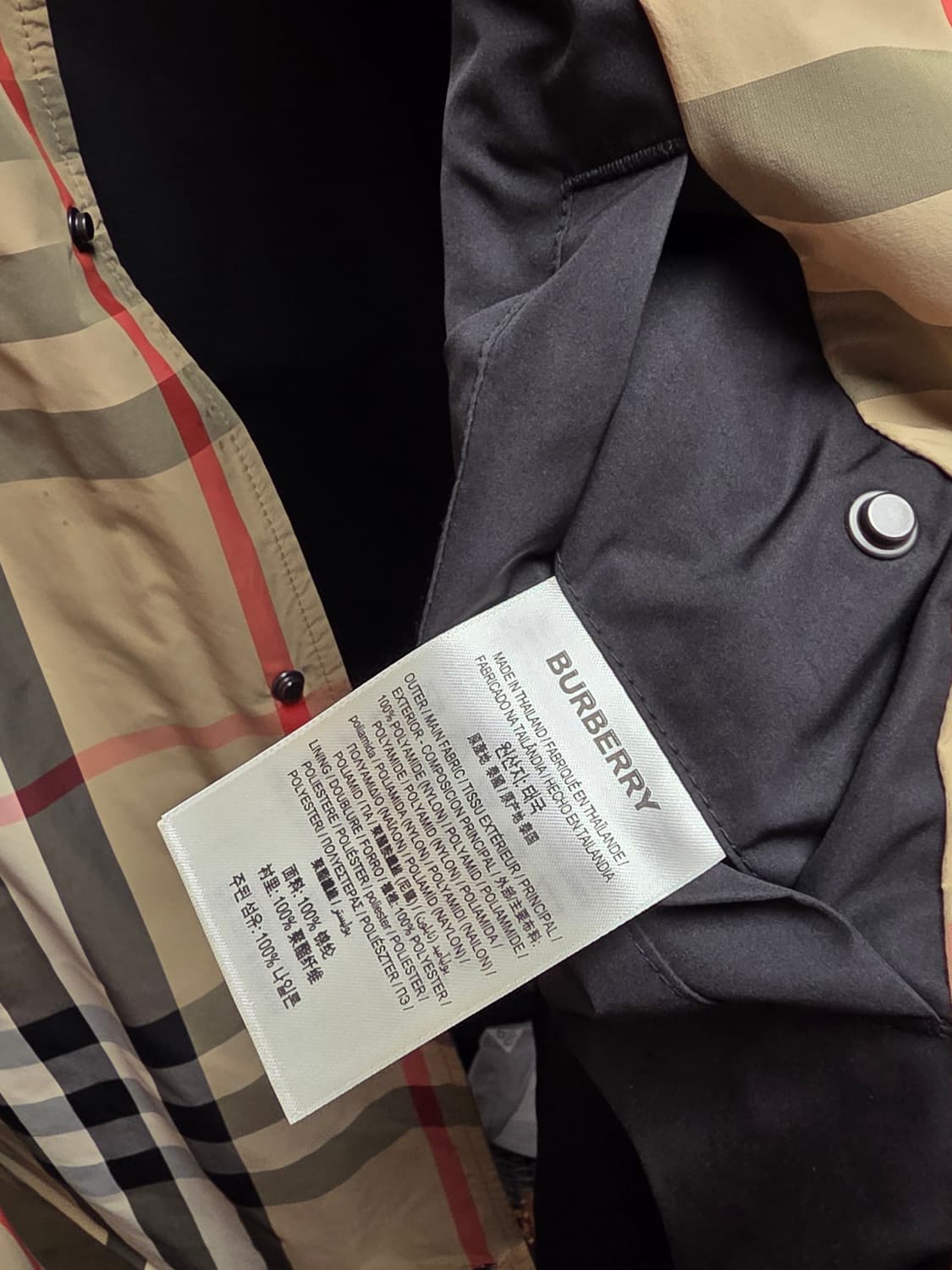 버버리 체크 셔츠자켓 L 상품이미지5