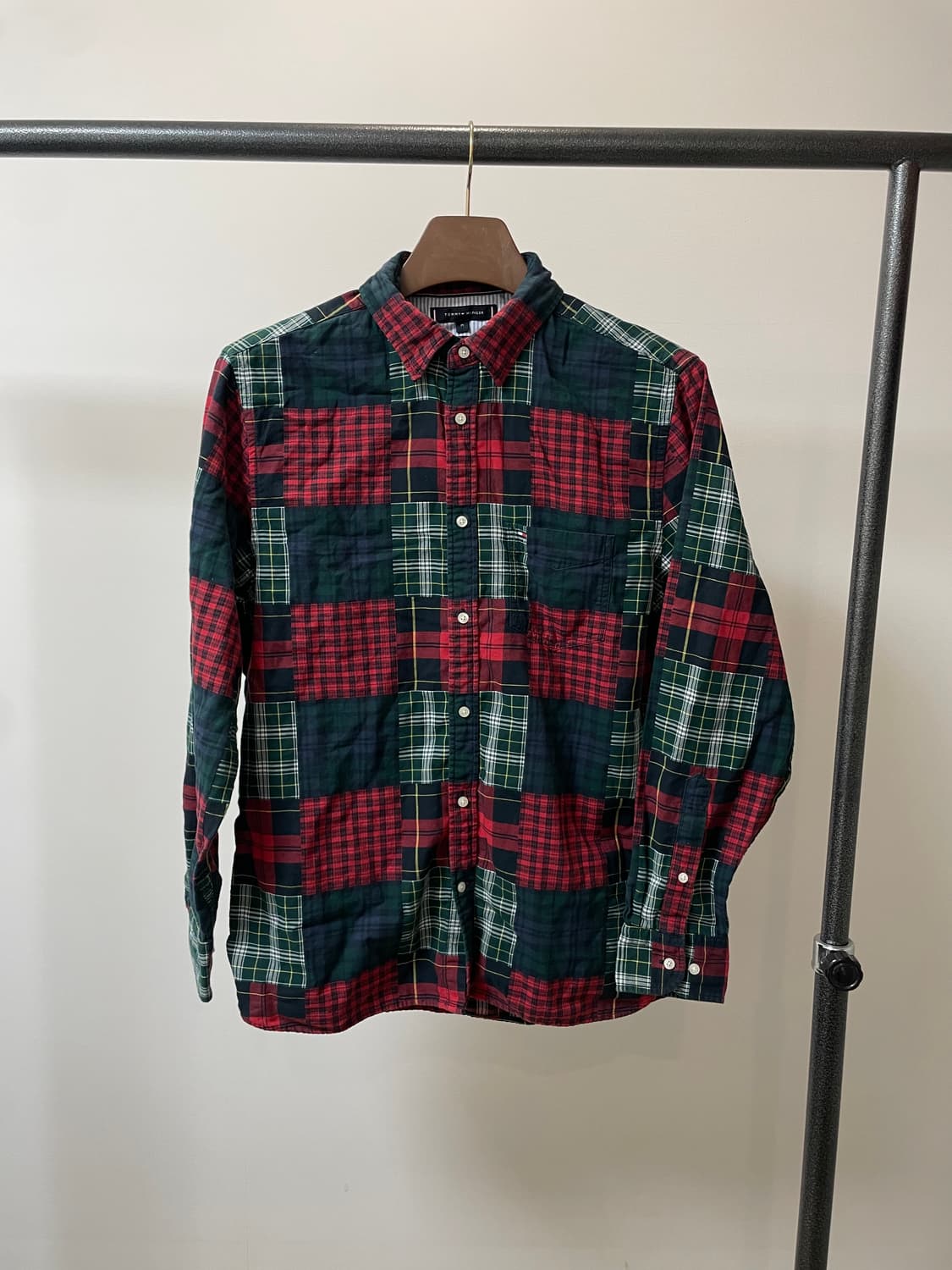 (M) 타미힐피거 레귤러핏 마드라스 체크 셔츠 상품이미지1