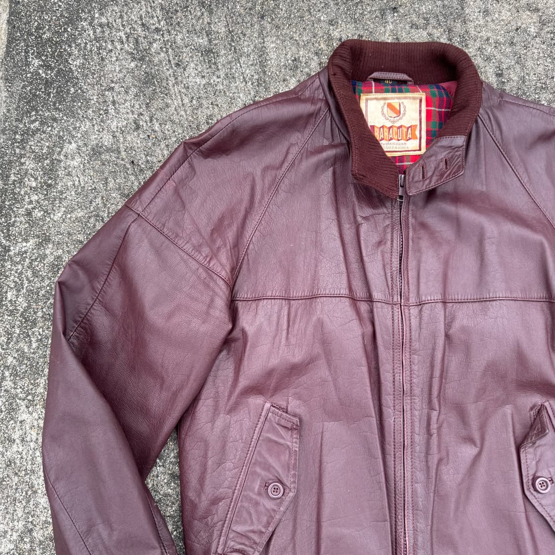 [L] 90s Baracuta 바라쿠타 G9 헤링턴 가죽 자켓 상품이미지5