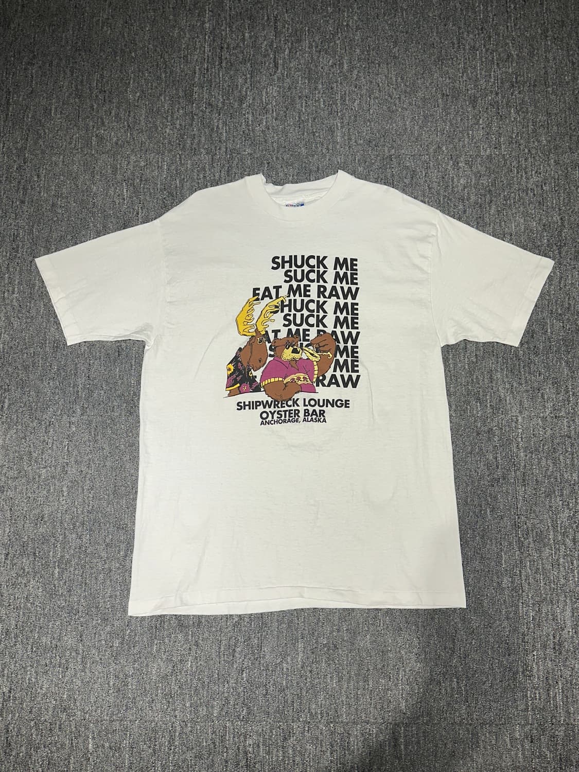 90s hanes made in U.S.A 프린팅 반팔 XL 상품이미지1