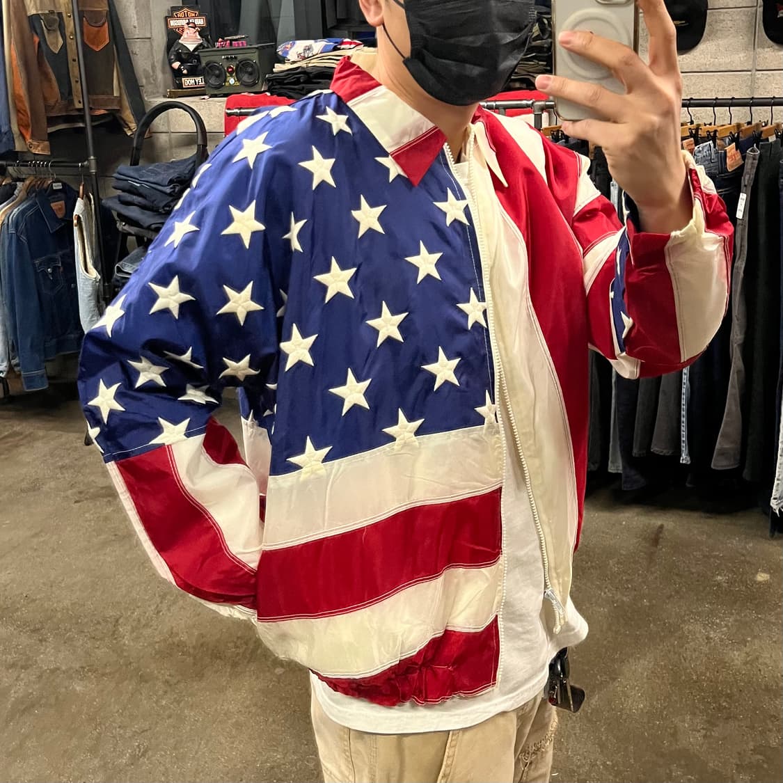 90s 빈티지 성조기 자켓 (105-110) 상품이미지8
