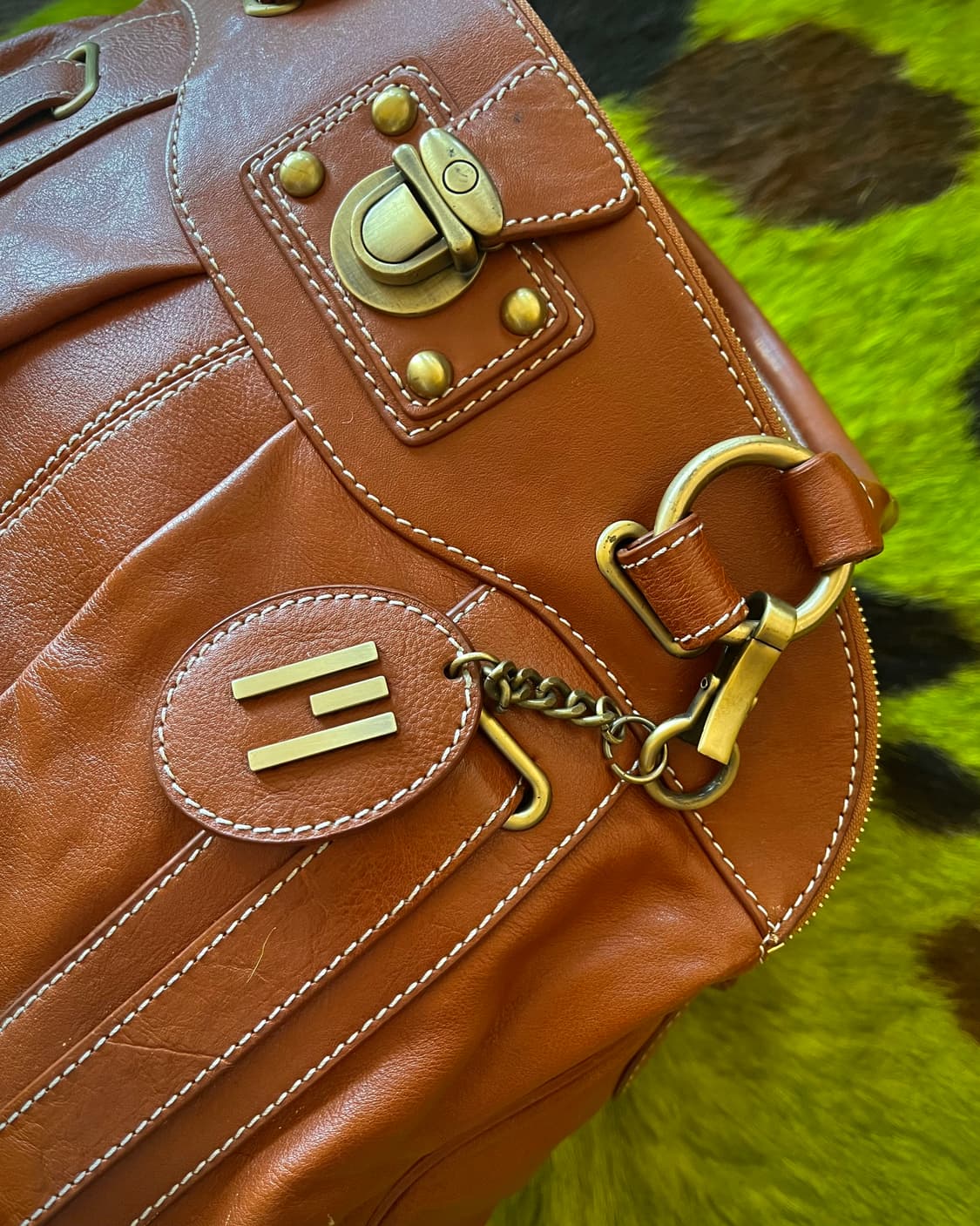 90-00s Old MISSONI Real Leather Tote Bag 상품이미지5