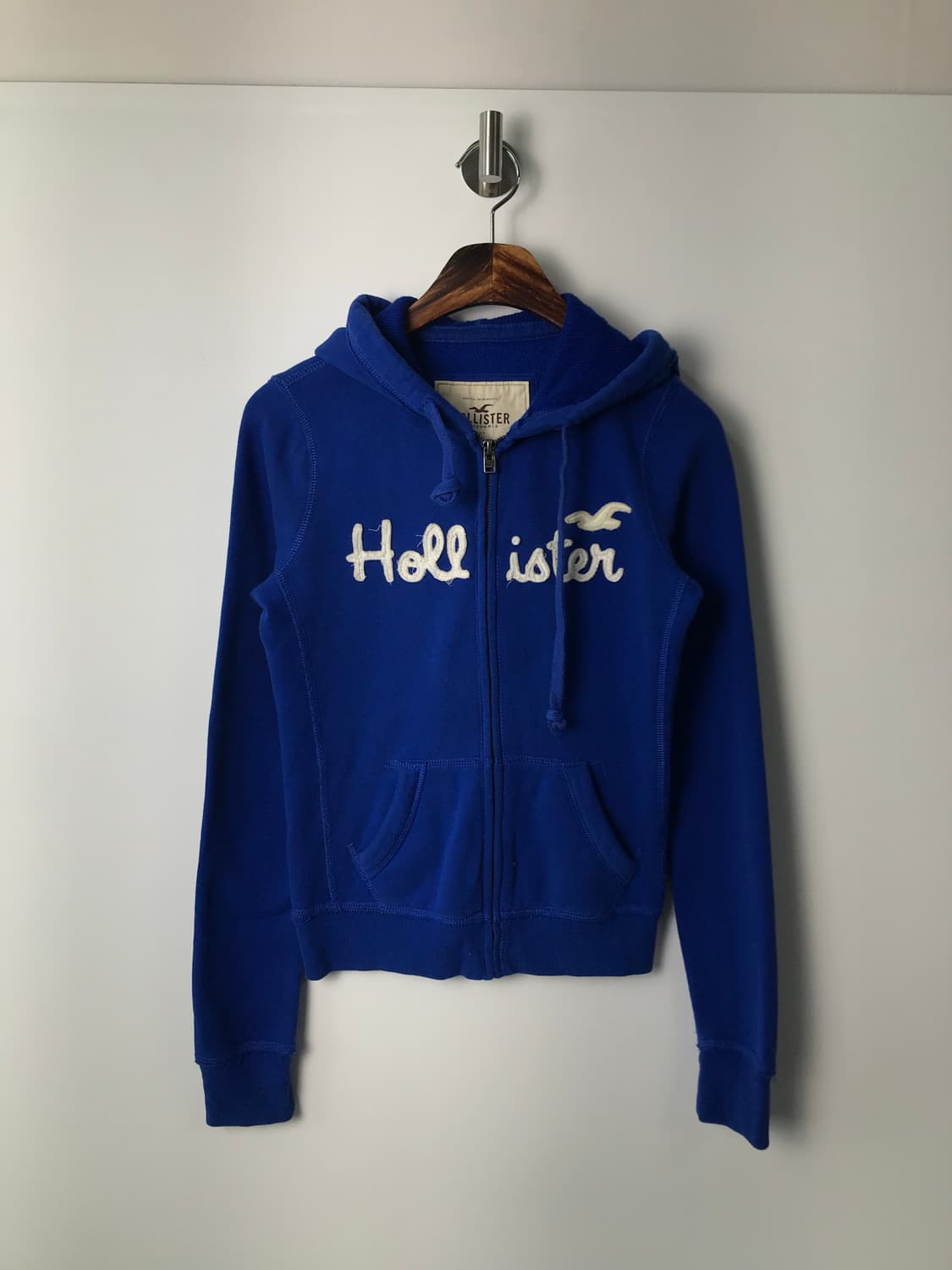 홀리스터 y2k 와투케 블루 딱붙 후드집업 상품이미지2
