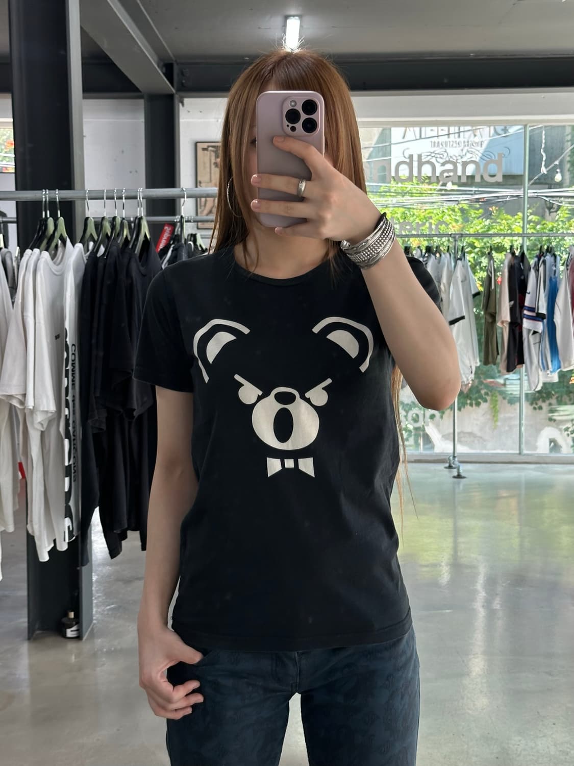 히스테릭글래머 퍽베어 반팔티 상품이미지1