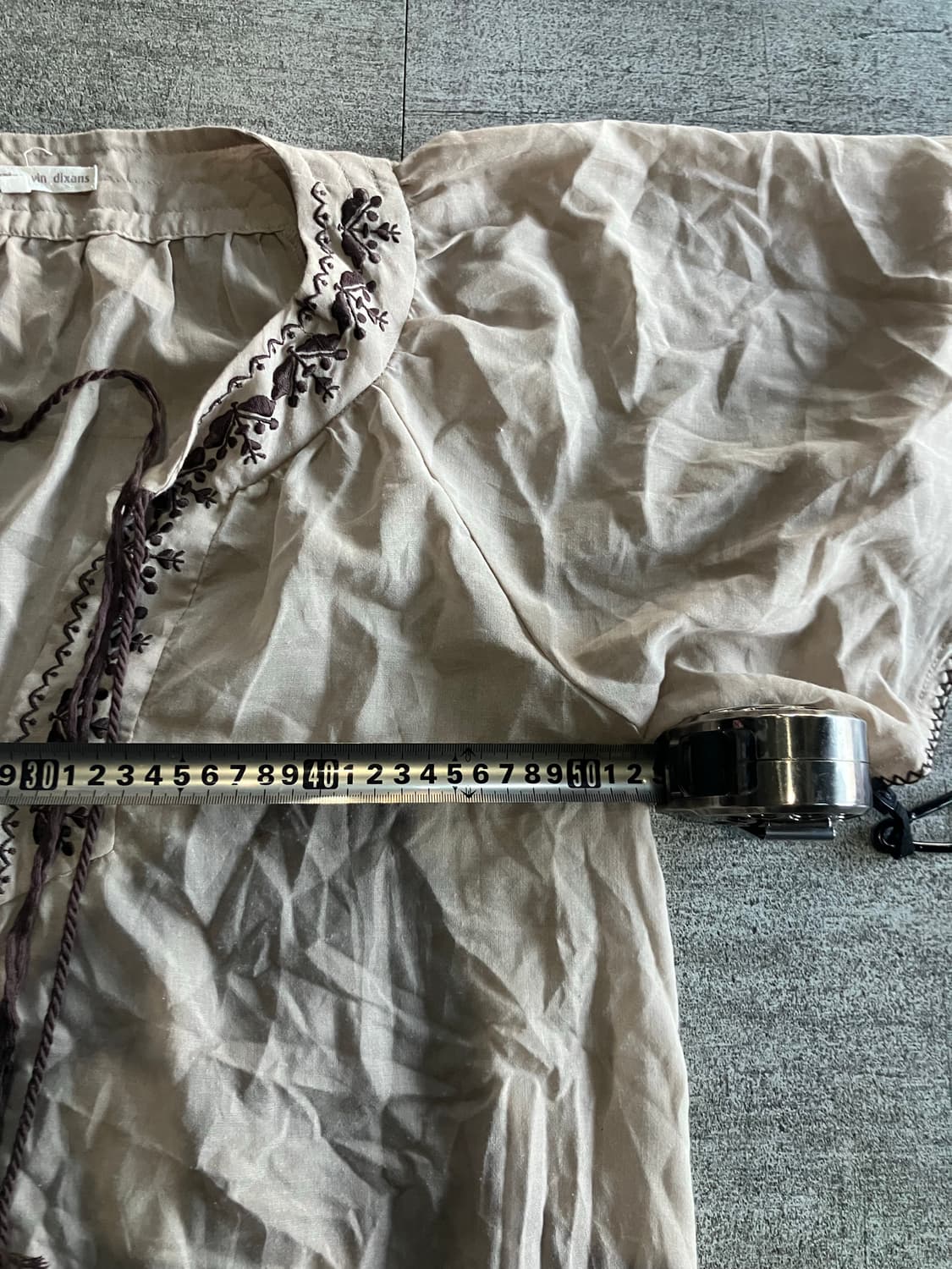 일본빈티지 90ans 하구미모리걸 할메카지 보헤미안 반팔블라우스 상품이미지2