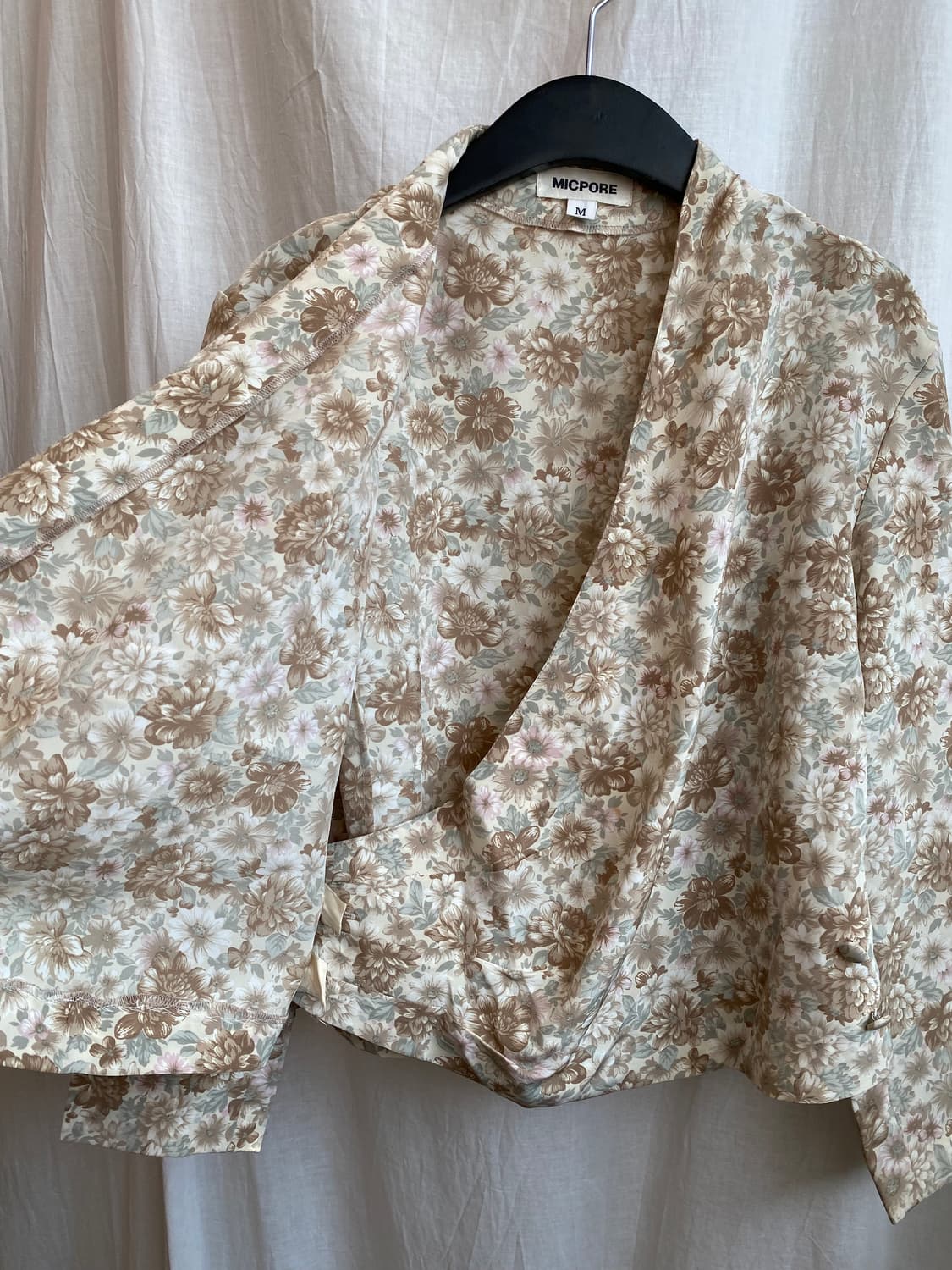 빈티지 플라워 랩블라우스(M) 상품이미지7