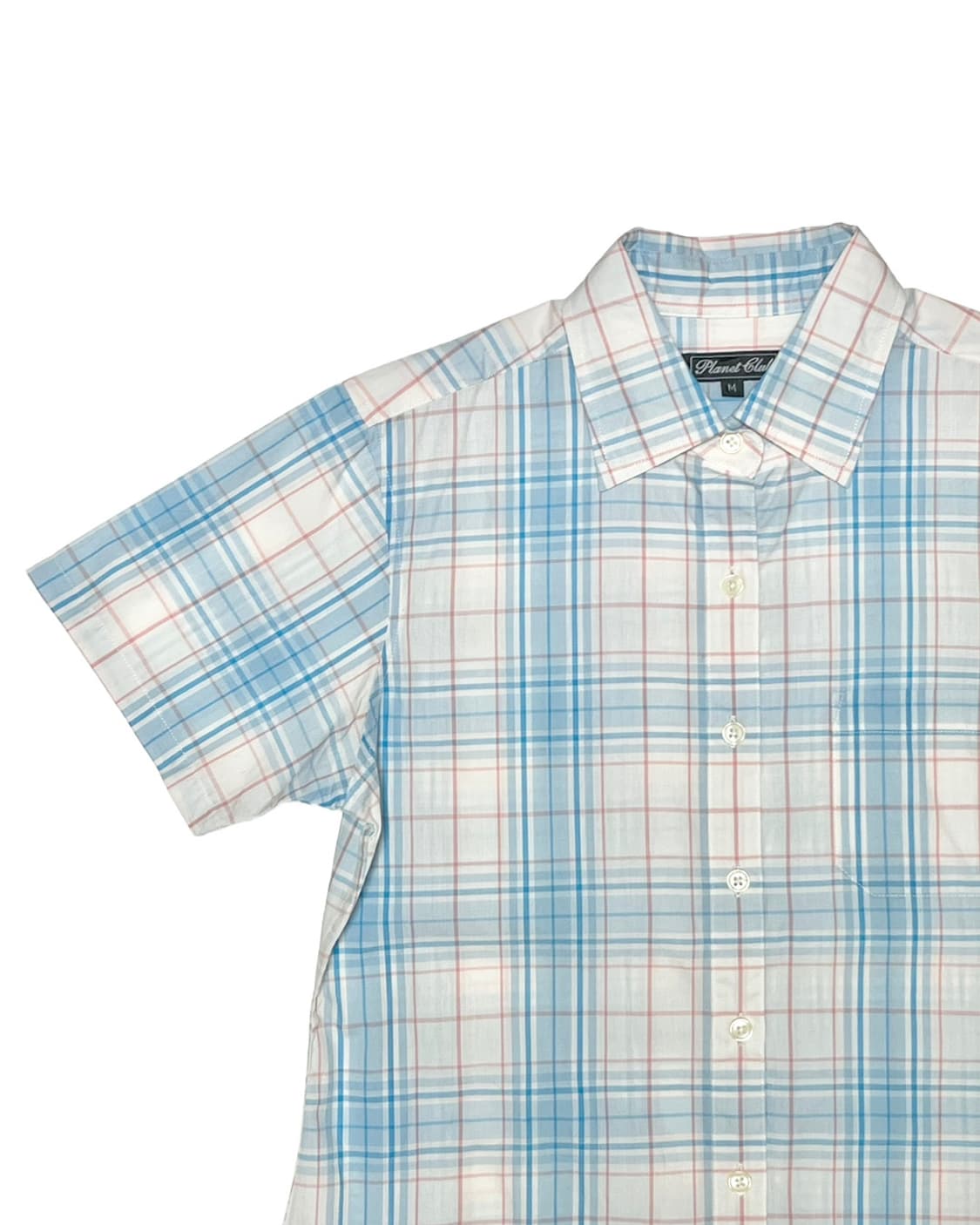 Soda pop blue check shirt 상품이미지2