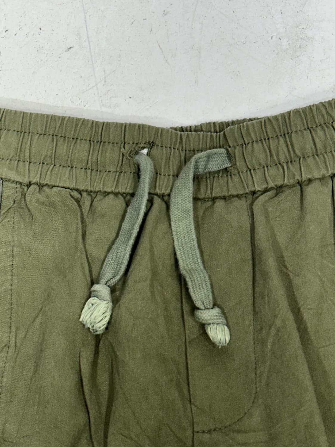 일본 빈티지 와이드 카키 카고 팬츠 L 상품이미지8