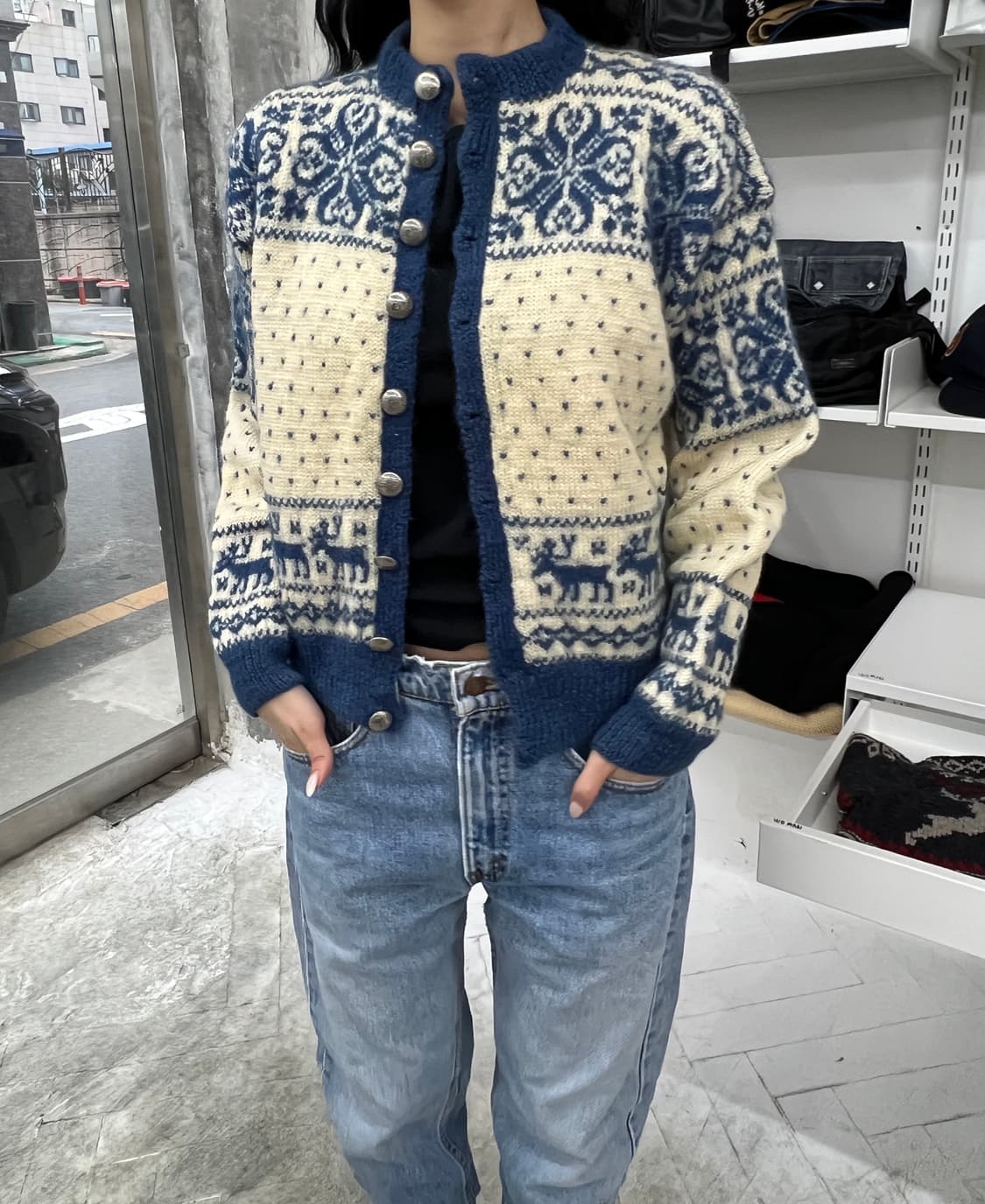  WILLIAM SCHMIDT CO OSLO 노르웨이 가디건 상품이미지5