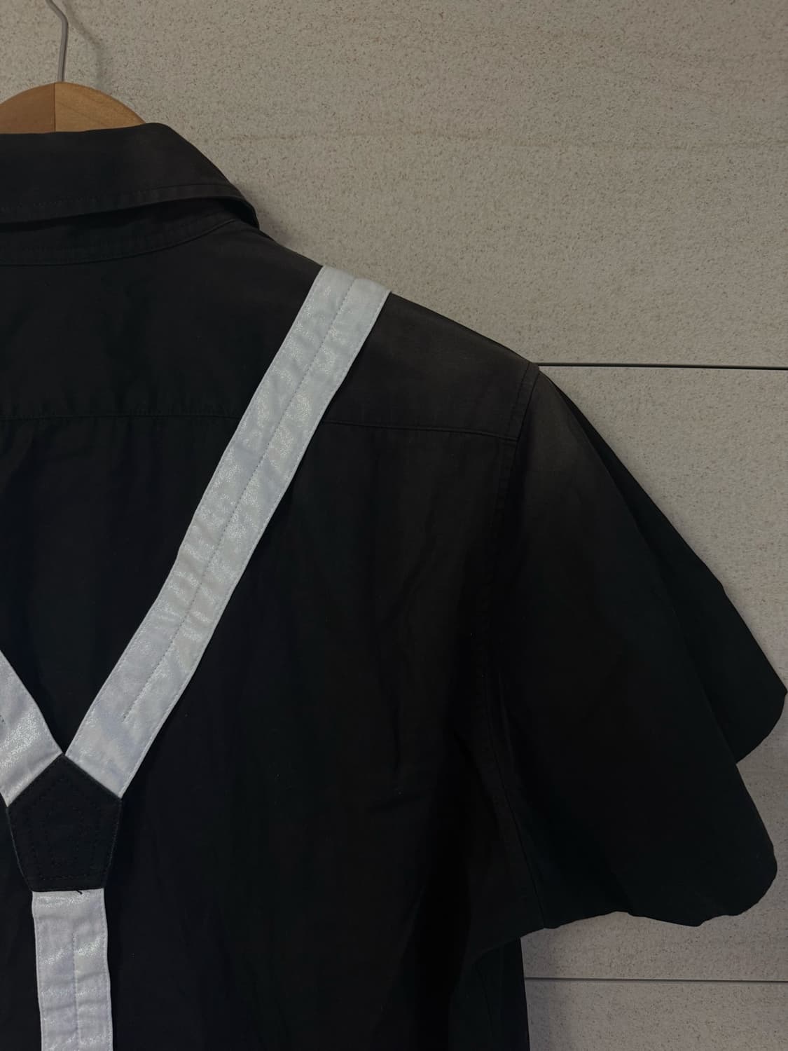 요지야마모토 뿌르옴므 하네스 도킹 반팔 셔츠 상품이미지3