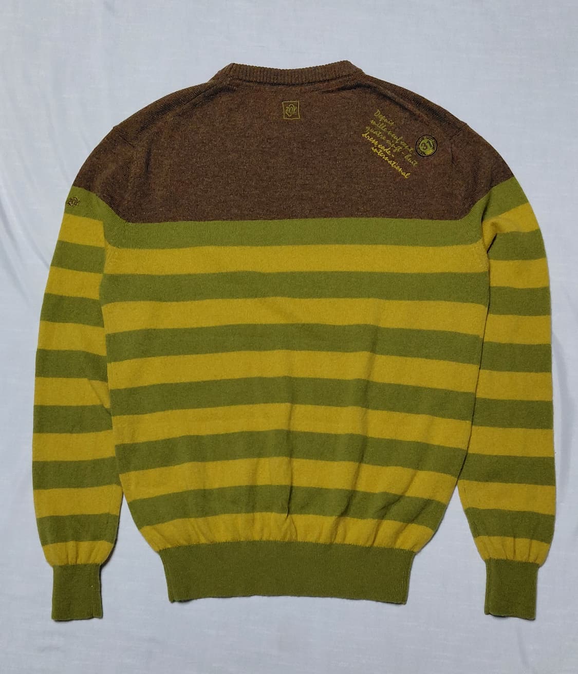 일본 골프웨어 ZOY 스트라이프 니트 M (무료배송) 상품이미지6