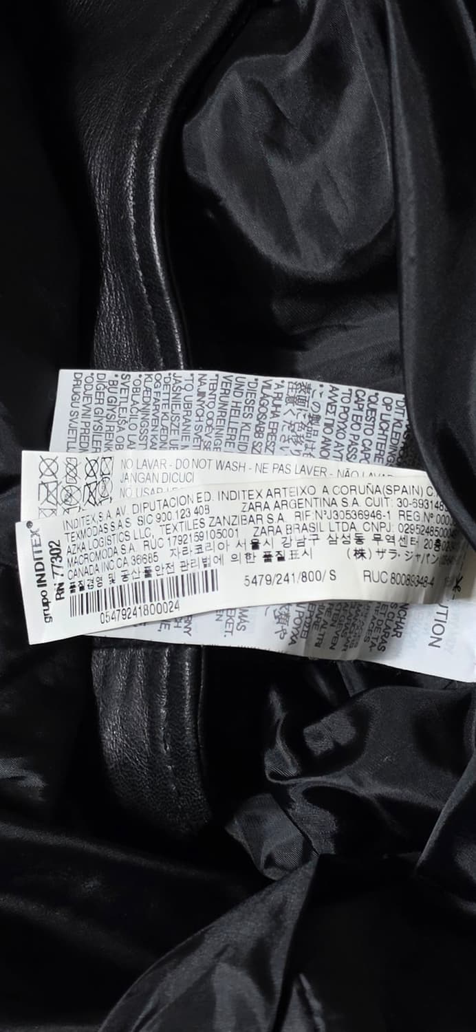 ZARA WOMAN 라이더 블랙 자켓 S 상품이미지4