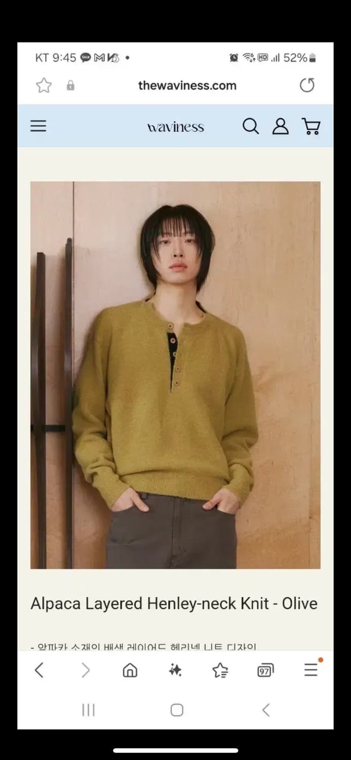 웨이비니스 헨리넥 3사이즈 구매합니다 상품이미지2