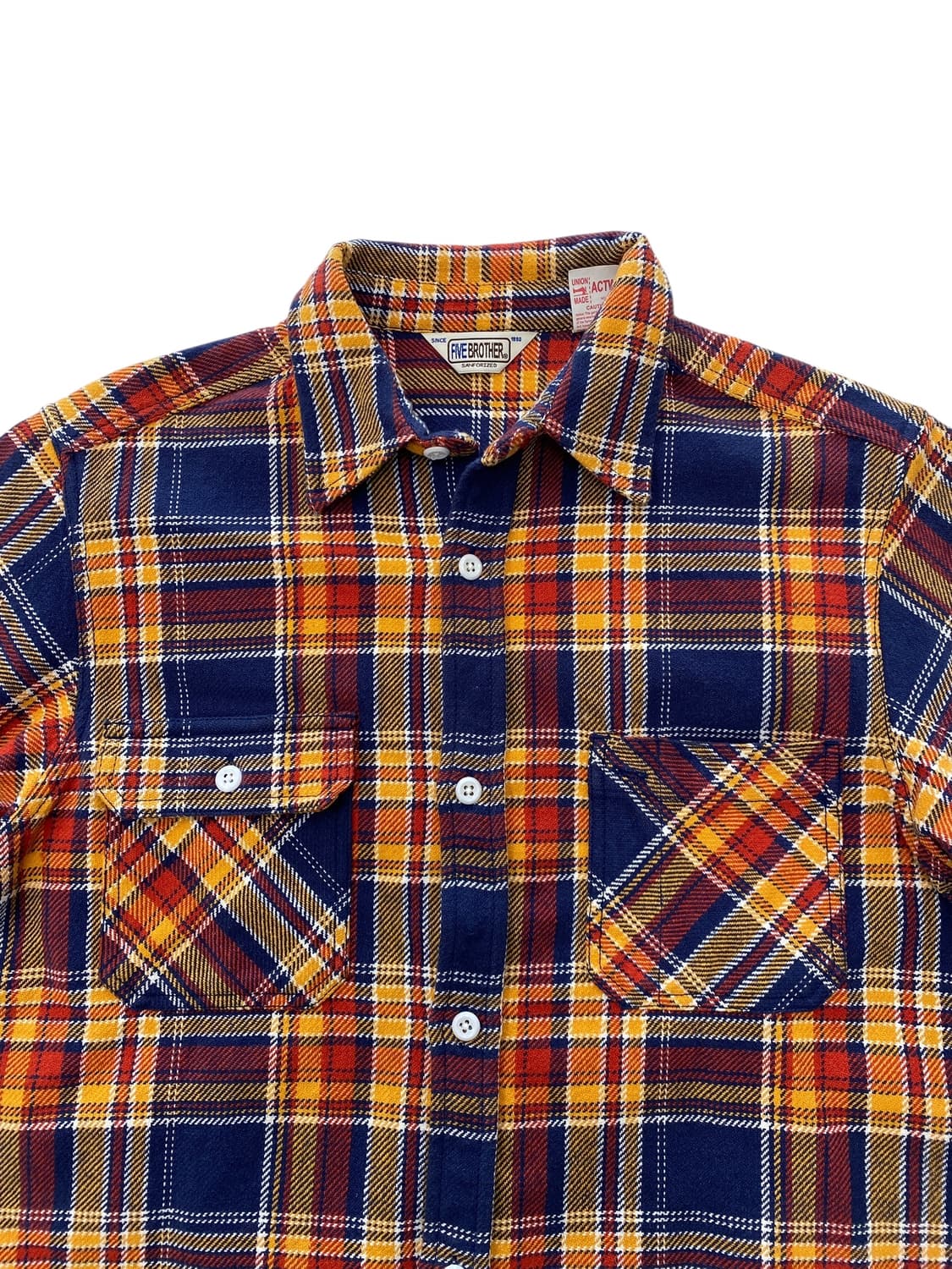 파이브 브라더스 헤비 플란넬 체크 셔츠 상품이미지3