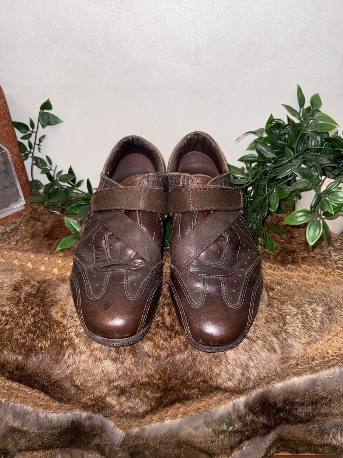 DIESEL leather strap rubber sole loafers 상품이미지3