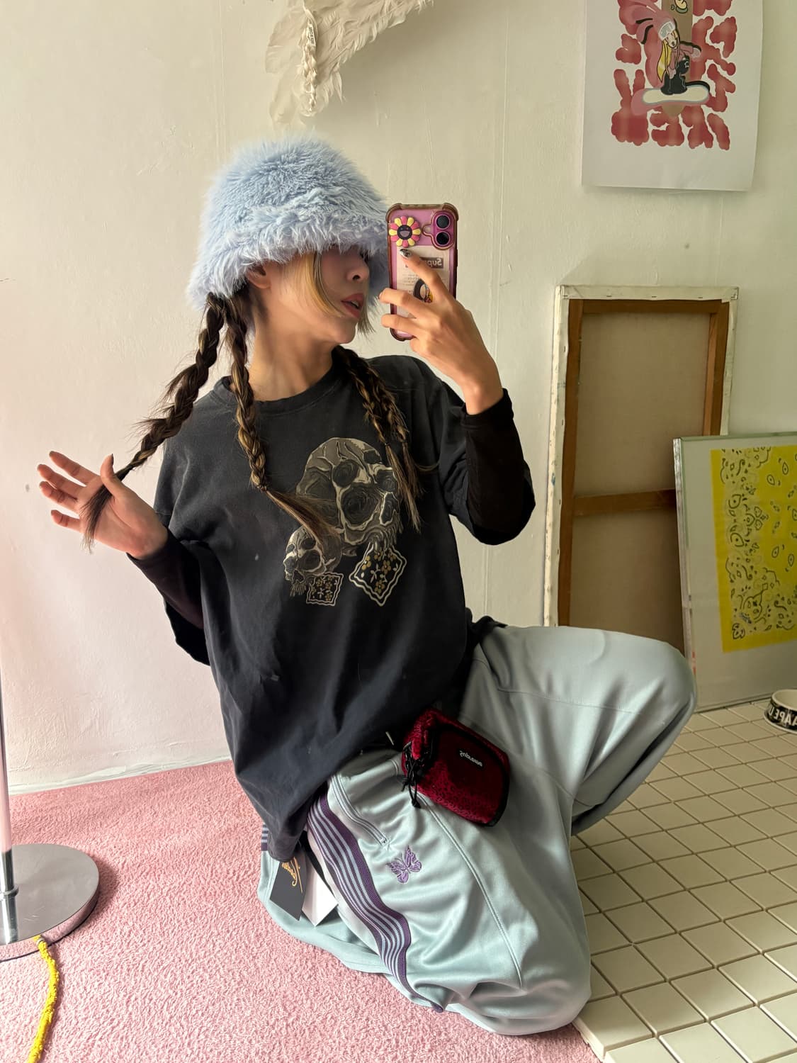 Needles 색소폰 HD 트랙팬츠 상품이미지4