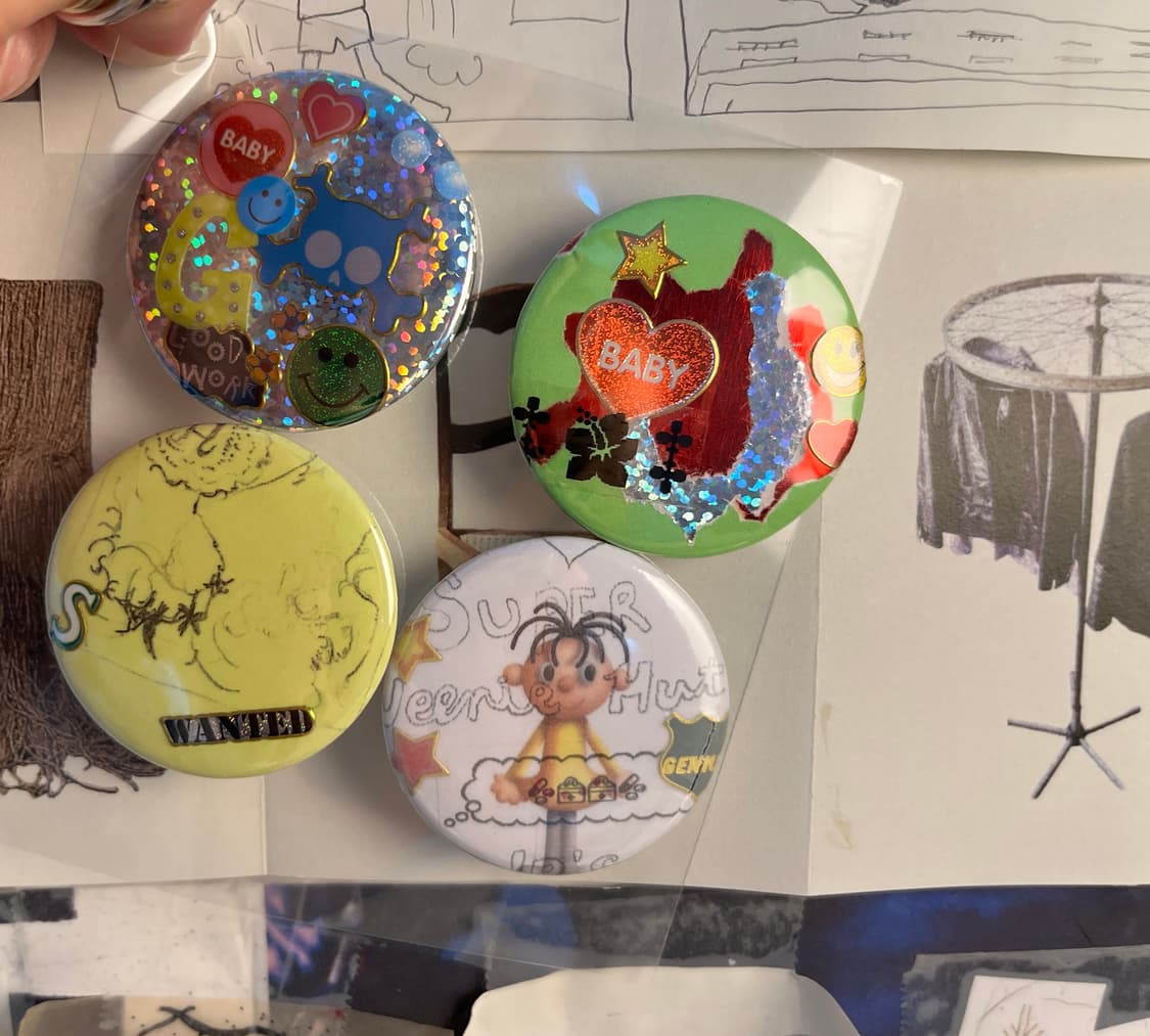 뱃지 핀버튼 브로치 {4🅔🅐-1🅢🅔🅣} 상품이미지4