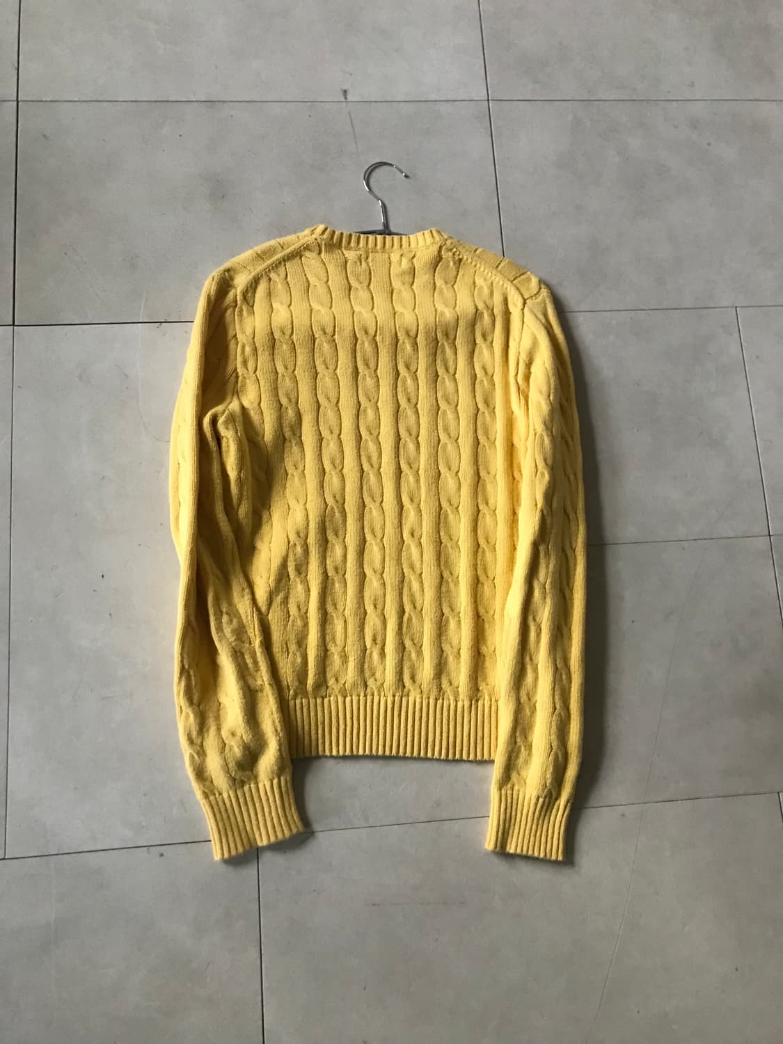 폴로 옐로우 케이블 니트 상품이미지10