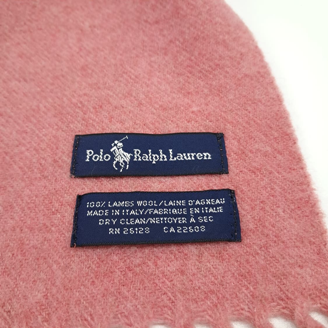 MX209 폴로 랄프로렌 핑크로즈 램스울 목도리 머플러 상품이미지5