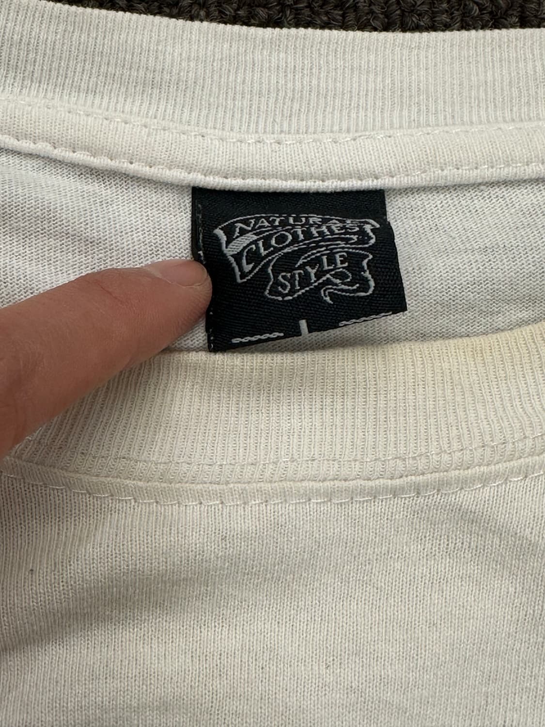 L)Japanese vintage 여성 y2k 그래픽 화이트 롱슬리브 상품이미지3