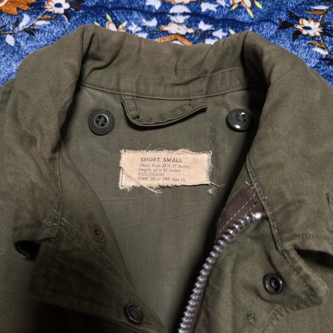 빈티지 60s USA 미군 오리지널 M51 필드자켓 S-S 상품이미지3