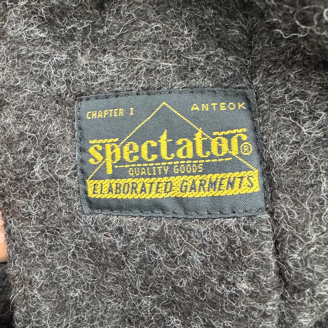 M Spectator 스펙테이터 울 모헤어 암 패치 버튼 자켓  상품이미지6