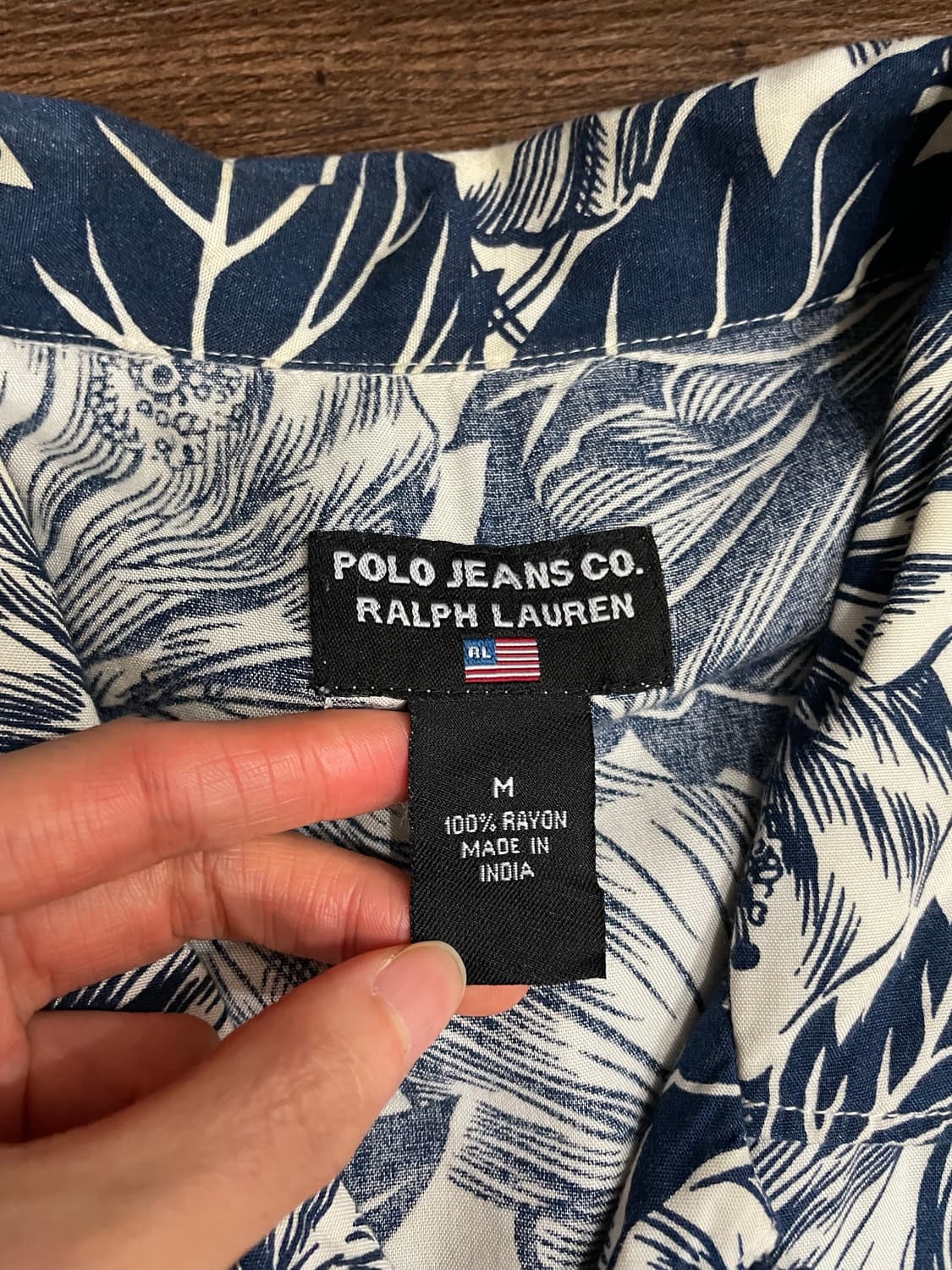 폴로 레이온 플로럴 하와이안 캠프 셔츠 상품이미지5