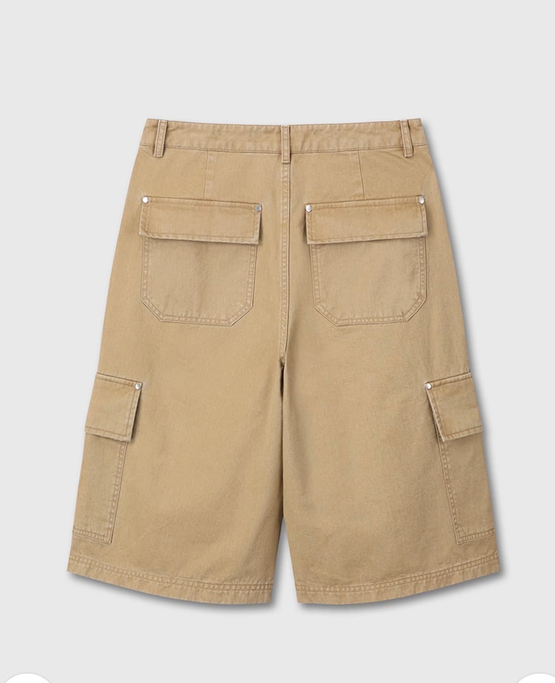 다이브인 점보 카고 버뮤다 팬츠 베이지 상품이미지2