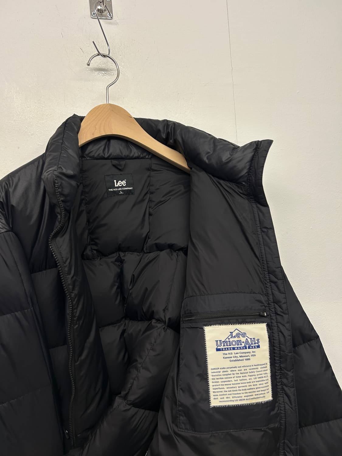 Lee 리 블랙 패딩 점퍼 상품이미지4