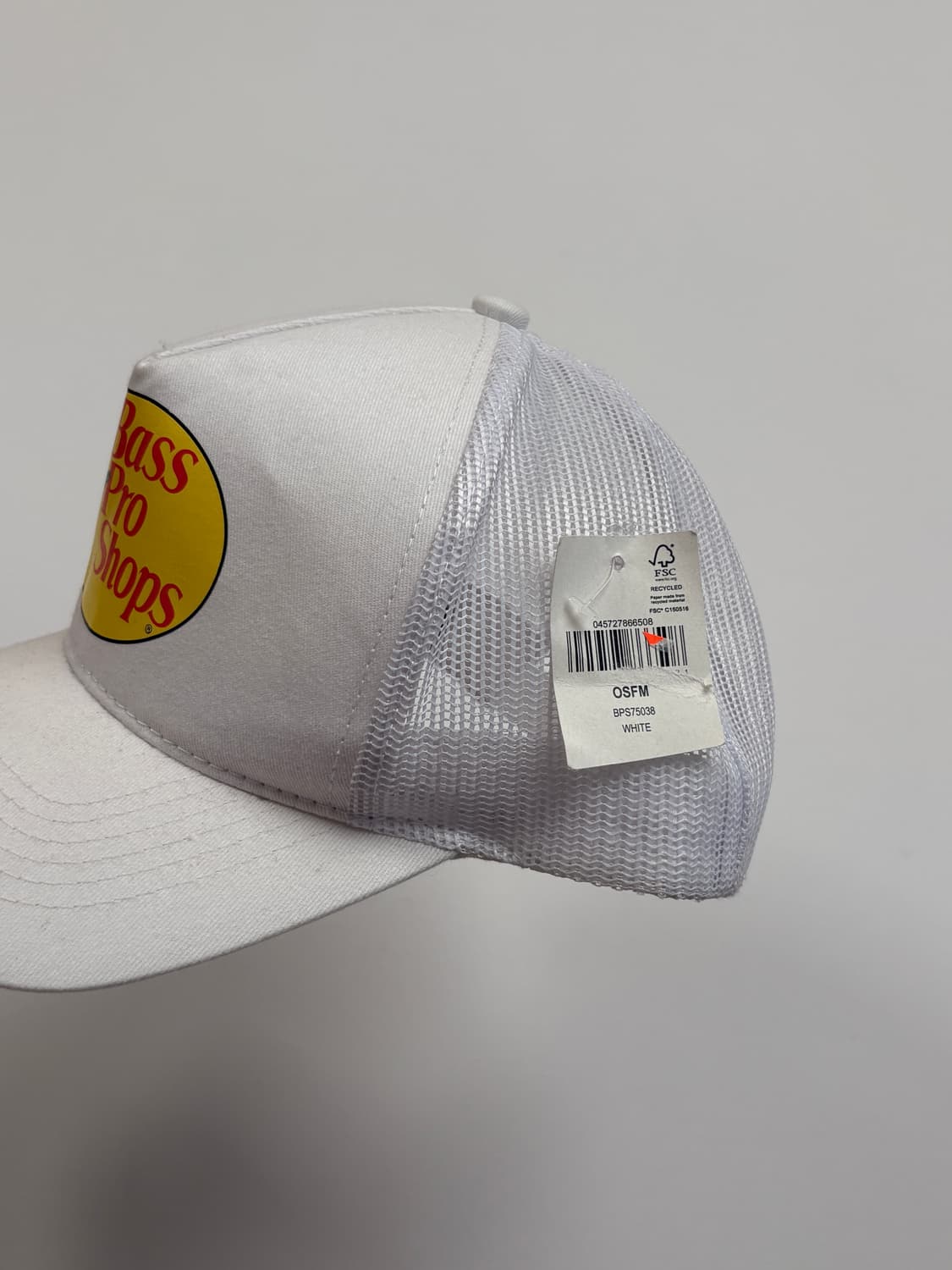 VINTAGE BASS PRO 트러커캡 화이트 상품이미지2
