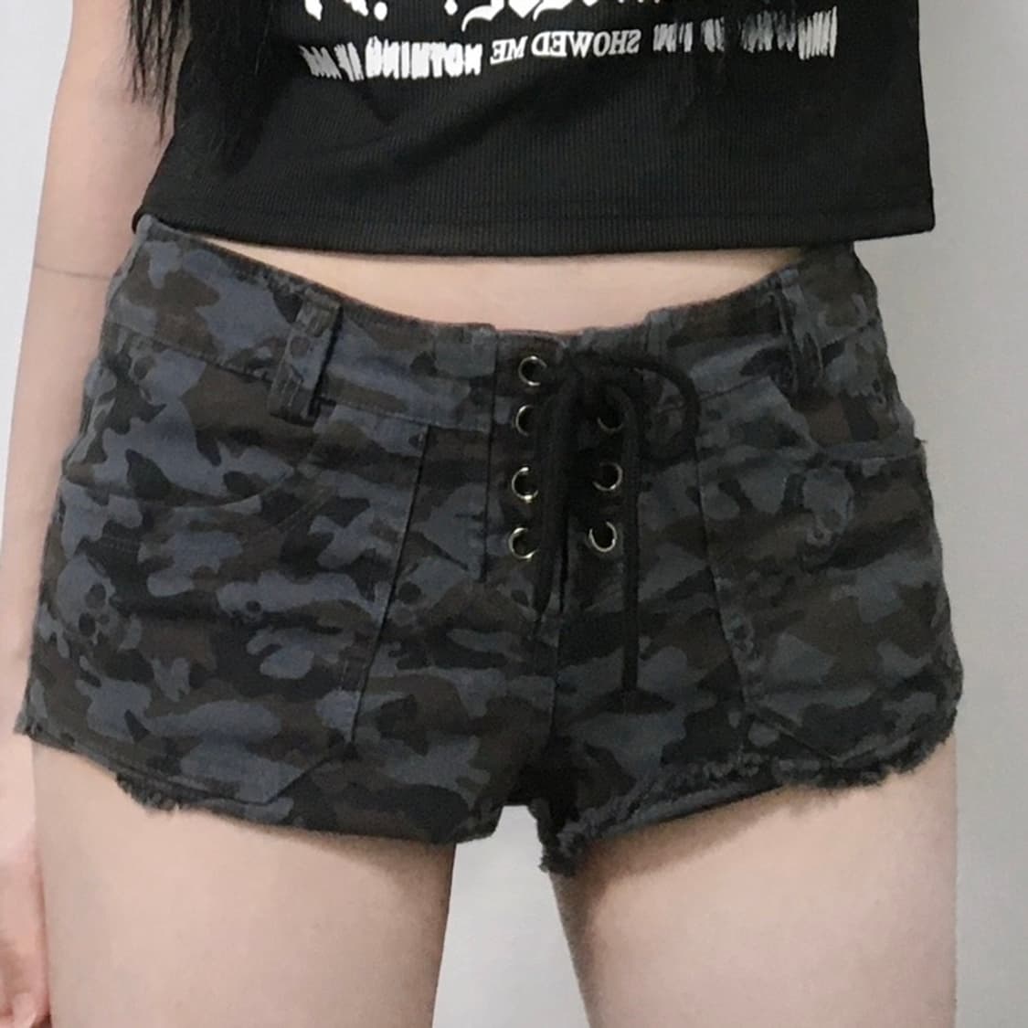 빈티지 밀리터리 펑크 팬츠 상품이미지1