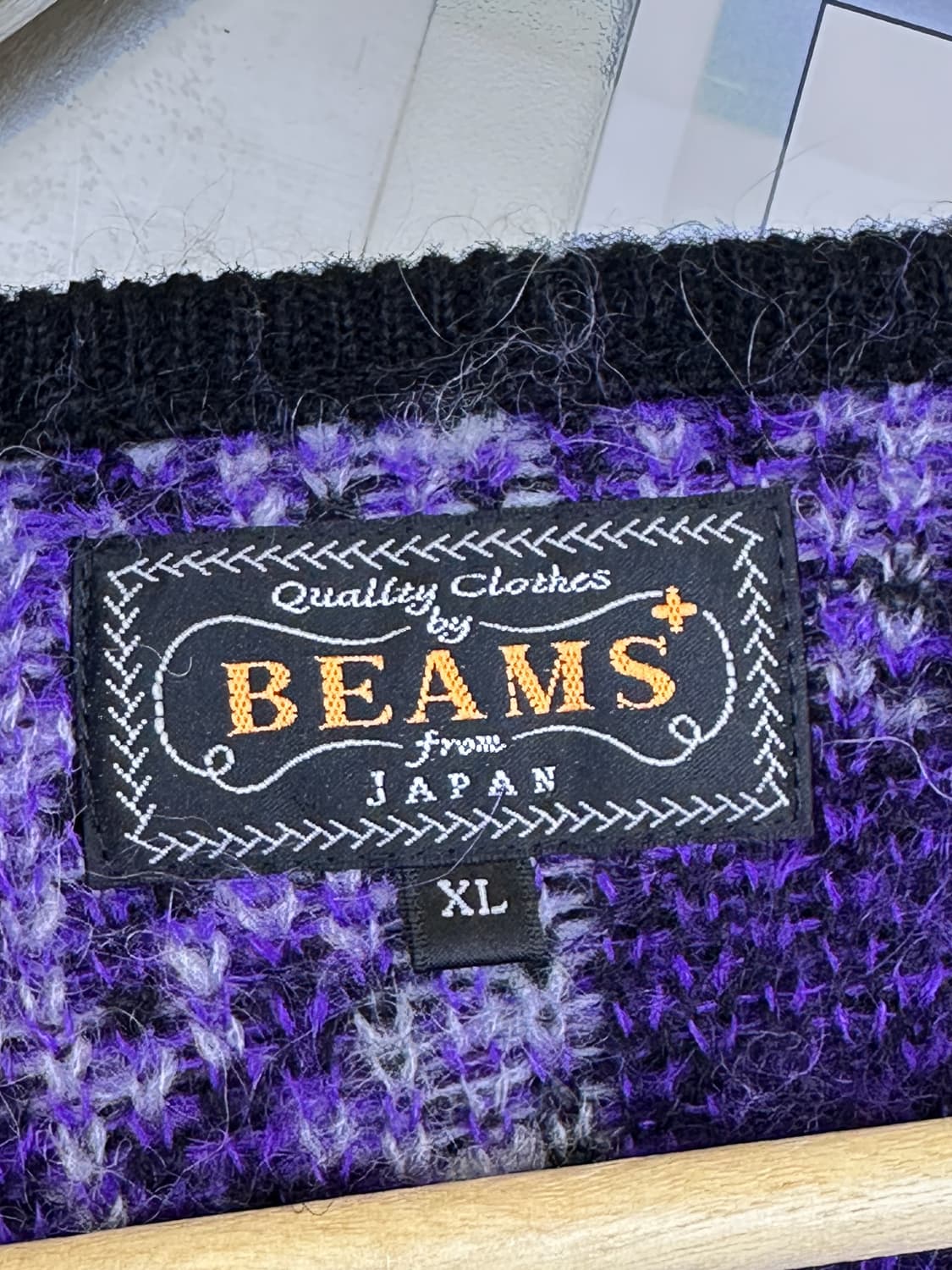 빔즈+ 더블 자카드 체크 가디건 상품이미지4