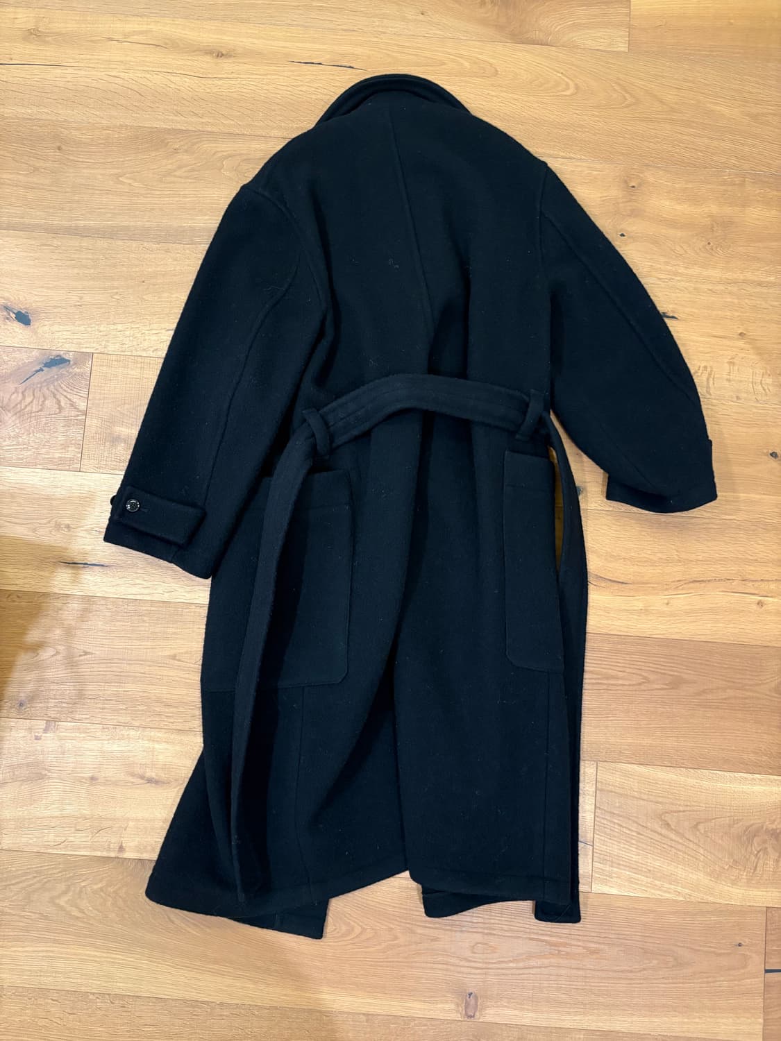 Lemaire 22FW wrap coat 블랙 xxs 상품이미지3