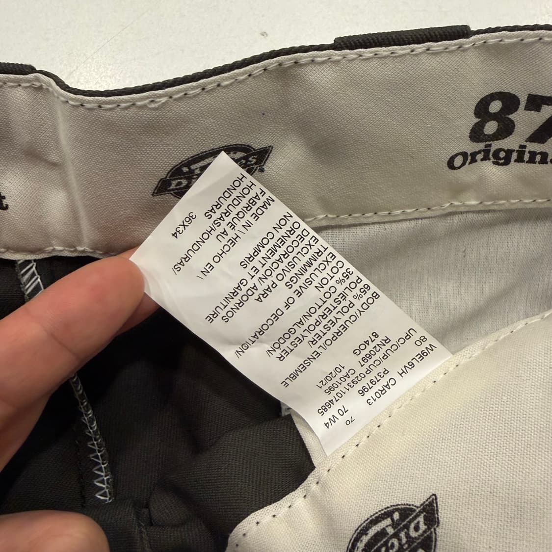 [36x34] 디키즈 874 OG 워크 팬츠 그레이 B250 상품이미지8