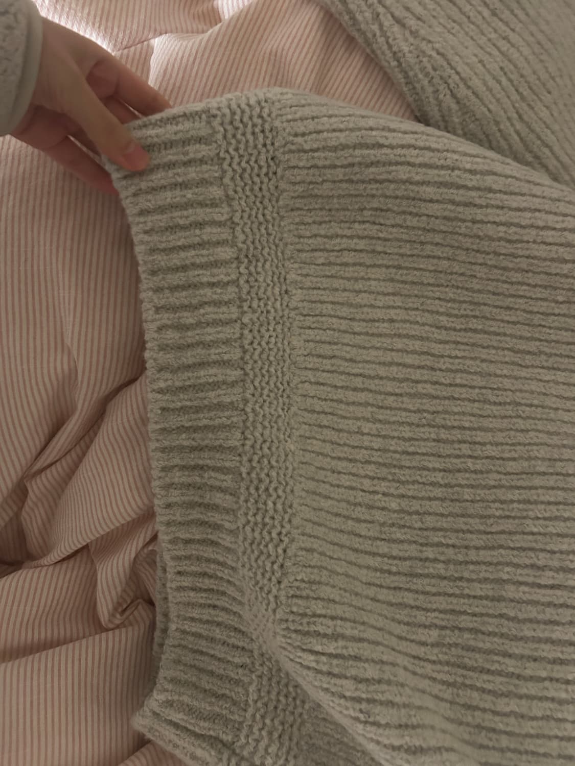 (절판,새상품) 낫띵리튼 울스웨터니트 그레이 상품이미지4