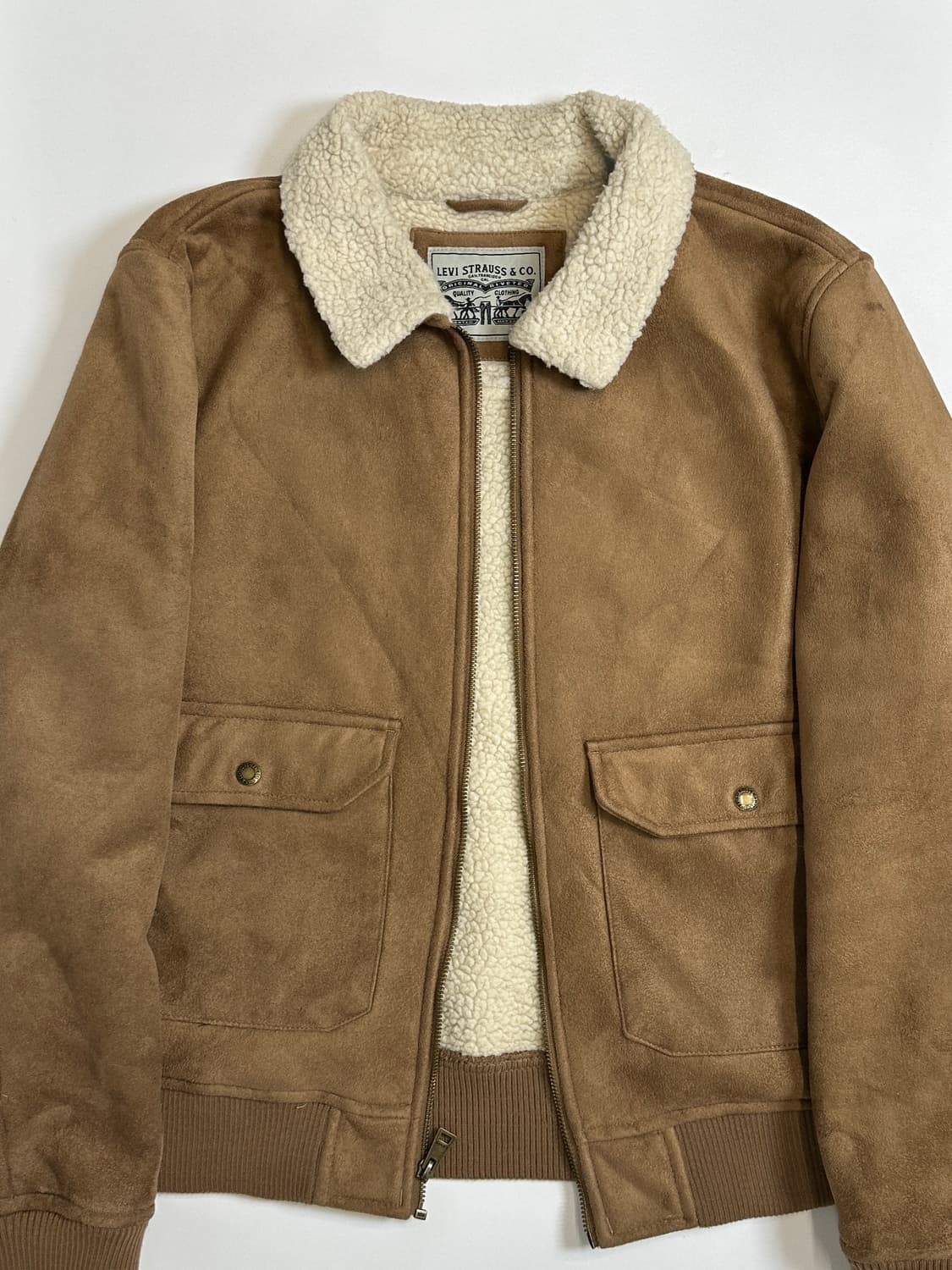 리바이스 스웨이드 쉐르파 블루종 자켓 xl 상품이미지1