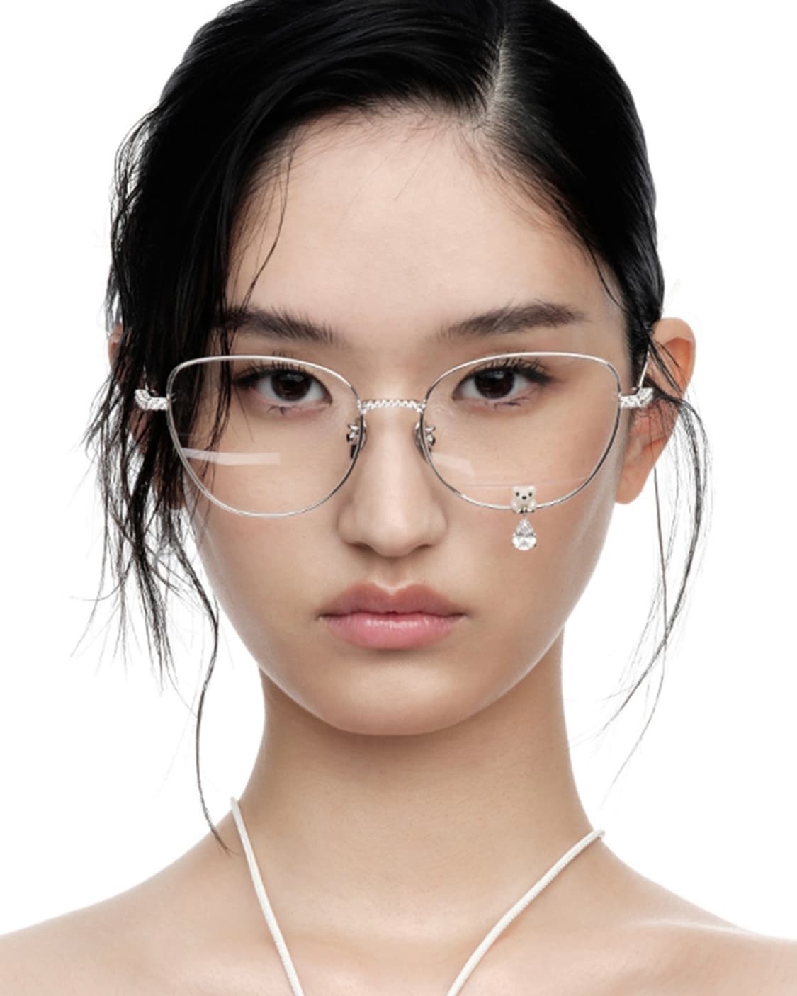 위민 YVMIN 25fw 젬스톤 드롭 베어 안경 상품이미지2