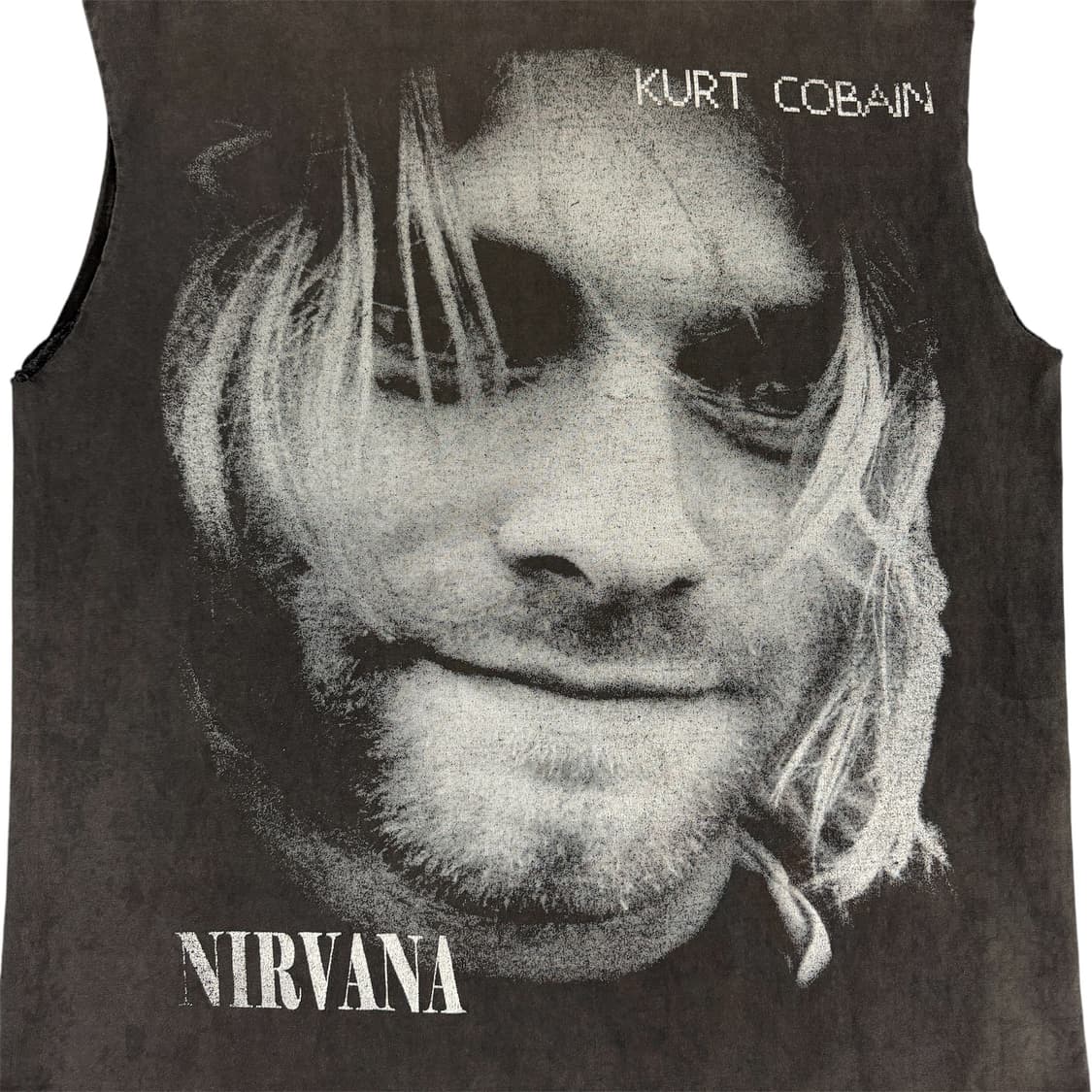 빈티지 90s 너바나 커트코베인 메모리얼 슬리브리스 티셔츠 상품이미지4