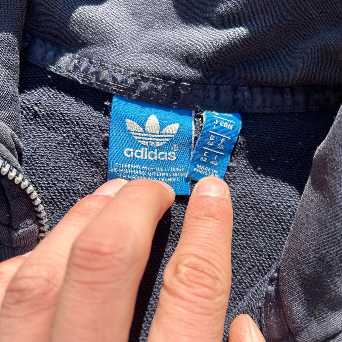 아디다스 네이비 파이어버드 집업 상품이미지4