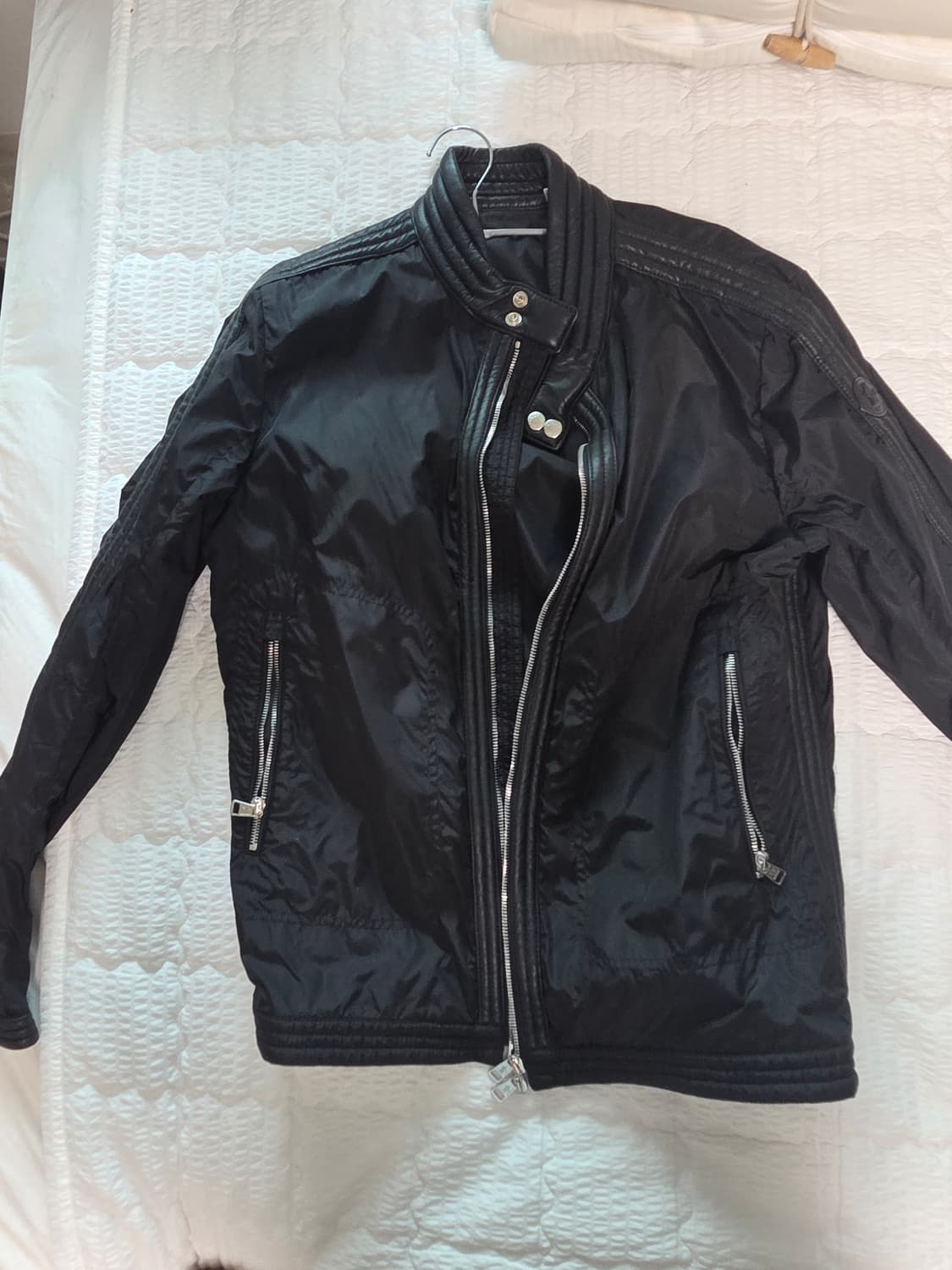 몽클레어 릭 오웬스 콜라보 레더 바람막이 자켓 상품이미지1