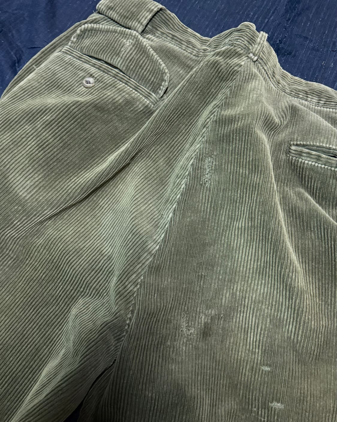 90‘s 폴로 랄프로렌 투턱 코듀로이 팬츠 34 [올리브그린] 상품이미지6