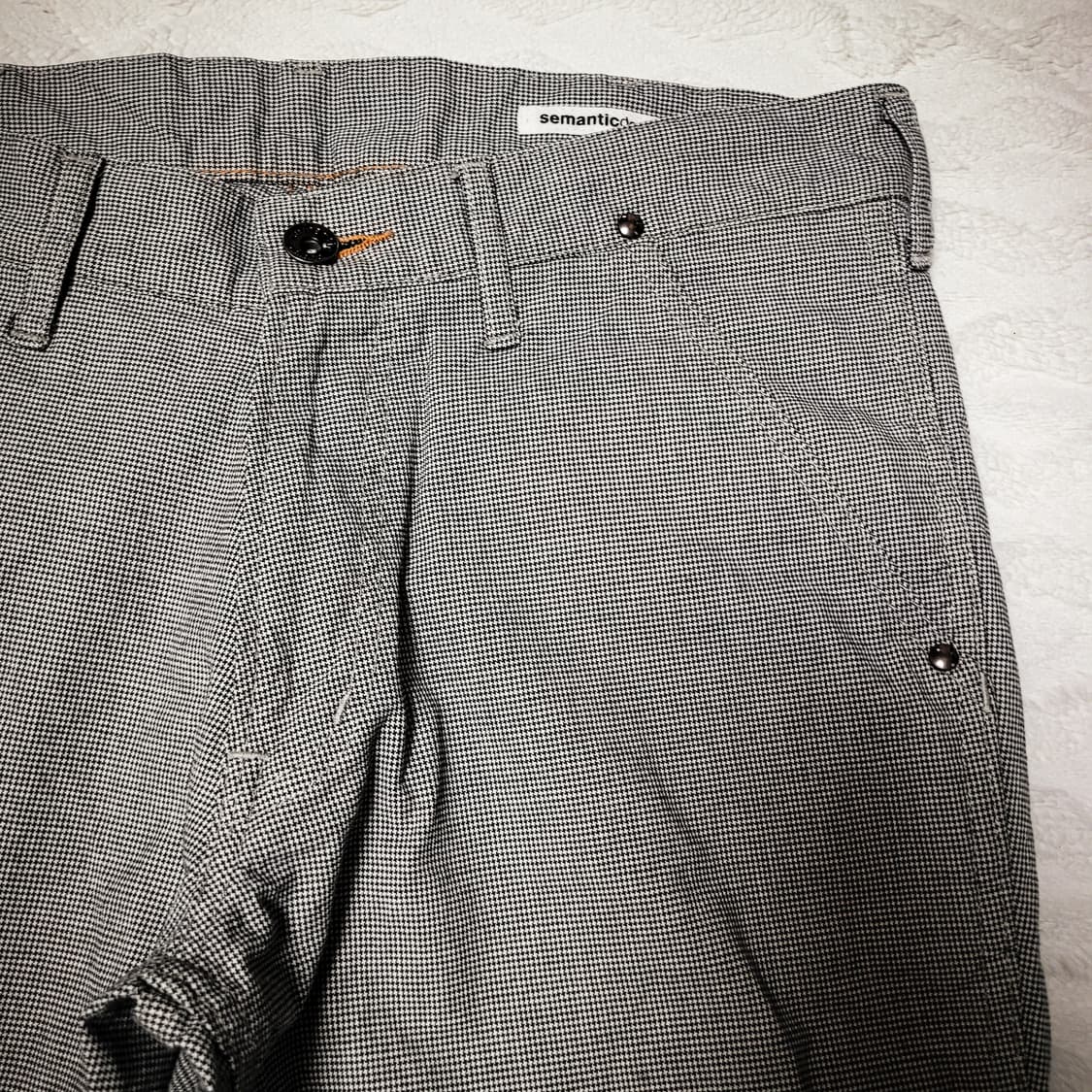 10s semanticdesign Houndstooth Pants 상품이미지3
