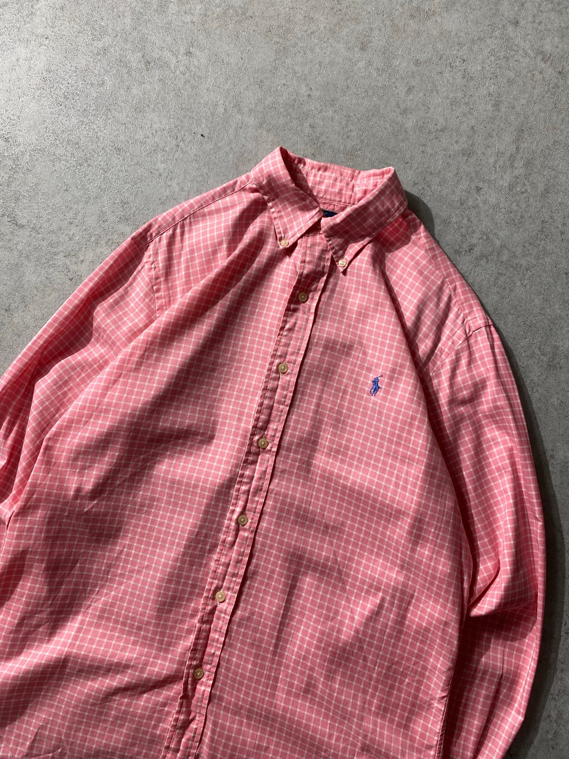 [M]90s Polo Ralph Lauren 폴로 핑크 체크셔츠 상품이미지2