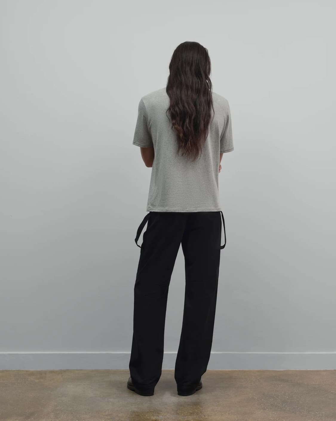 [S,M,L]커미션 25fw Reversed 티셔츠/그레이 상품이미지4