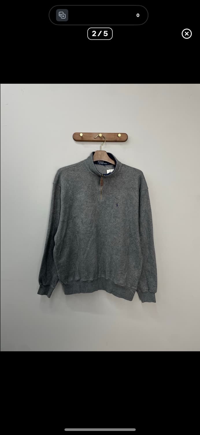 •폴로랄프로렌 딥그레이 반집업 니트 A2847 상품이미지2