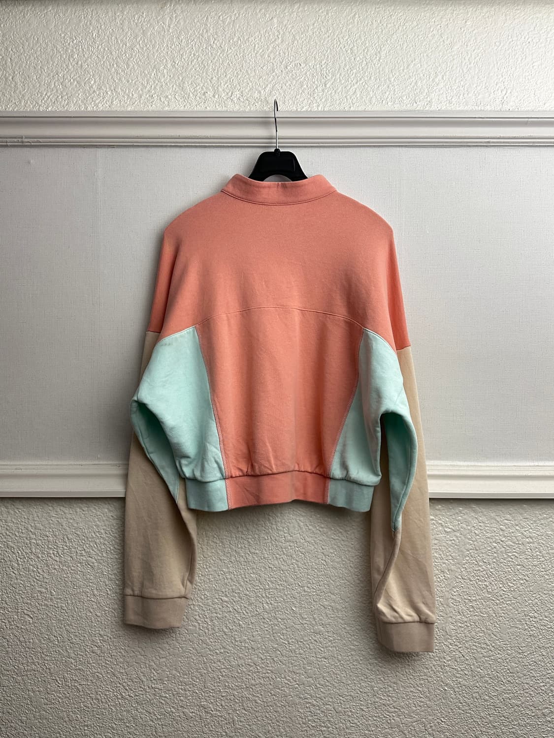 Adidas 컬러 블록 크롭 하프 집업 상품이미지7