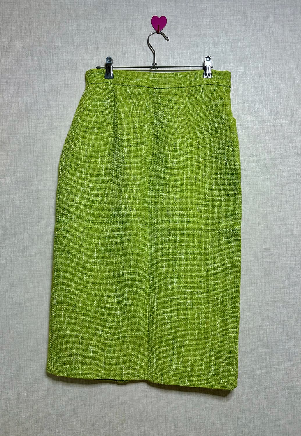 자라 트위트 미디 스커트 라임그린 M 상품이미지3